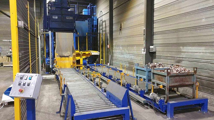 Steel-belt-tumblast-machine-granigliatrici-a-tappeto-rampante-in-acciaio-SG4-neh-fonderie-boisson-omsg